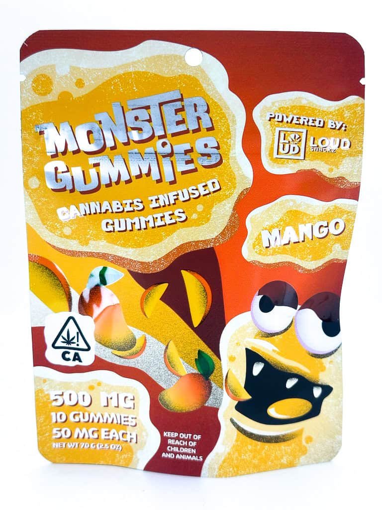 monster gummies mango (500mg) monster gummies mango (500mg)