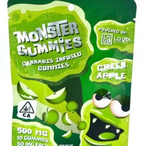 monster gummies green apple (500mg)