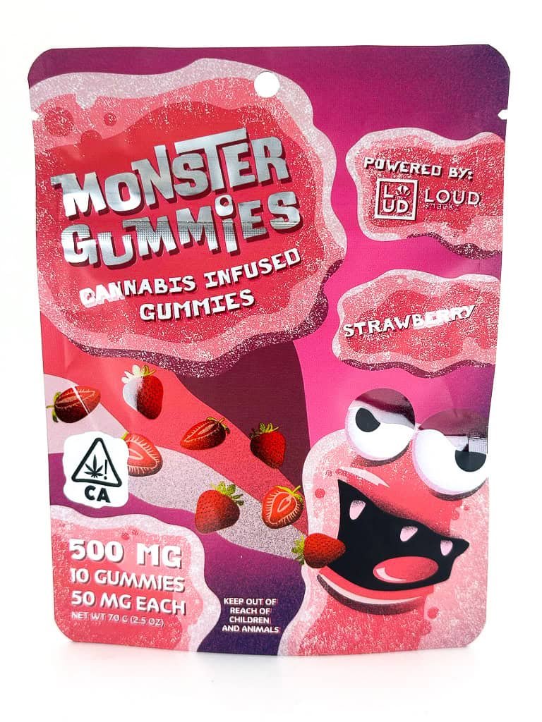 monster gummies strawberry (500mg) monster gummies strawberry (500mg)